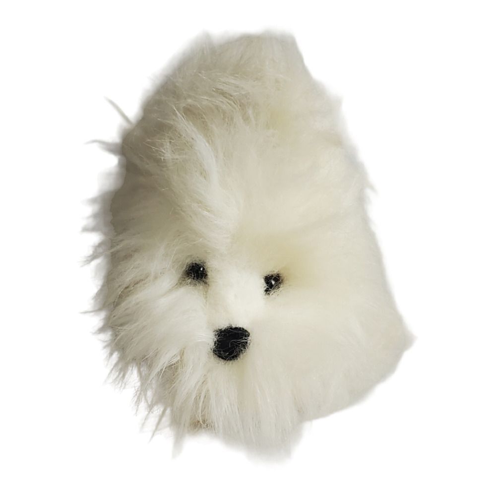 Vintage Playful Pals Maltese Plush Shaggy Realistic Terrier Dog White Mervyn's